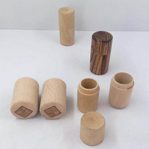 木工艺品木瓶圆形木制品定做圆形木艺品木盒定制喷漆木盒榉木木瓶